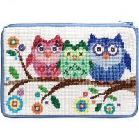 stitch and zip small needlepoint kit