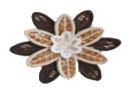 embroidered flower