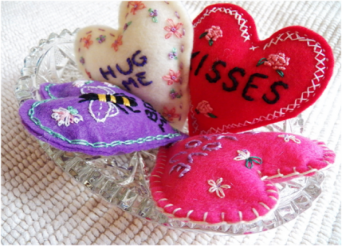 Embroidery Hearts