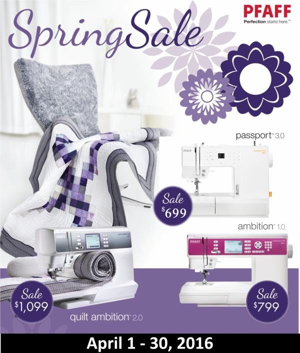 Pfaff Spring Sale