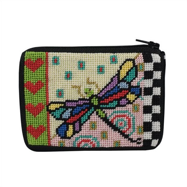 Stitch & Zip Coin Purse Dragonfly