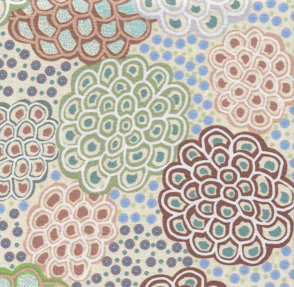 Dancing Flowers Green Dafg By M S Textiles Australia