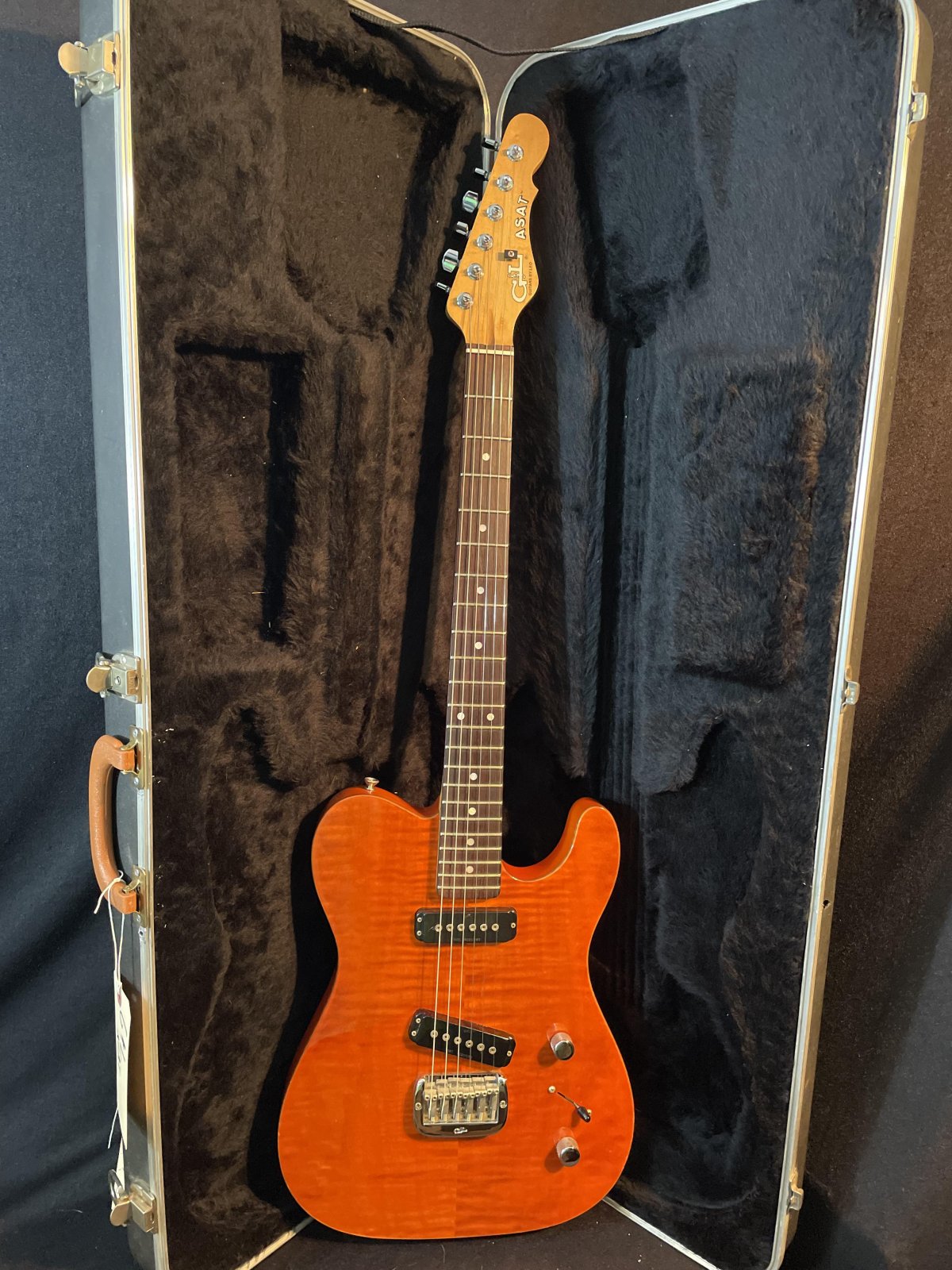 G&L USA ASAT SPECIAL DELUXE フレイムメイプル Platinum G&L Fullerton Deluxe ASAT Special With Maple