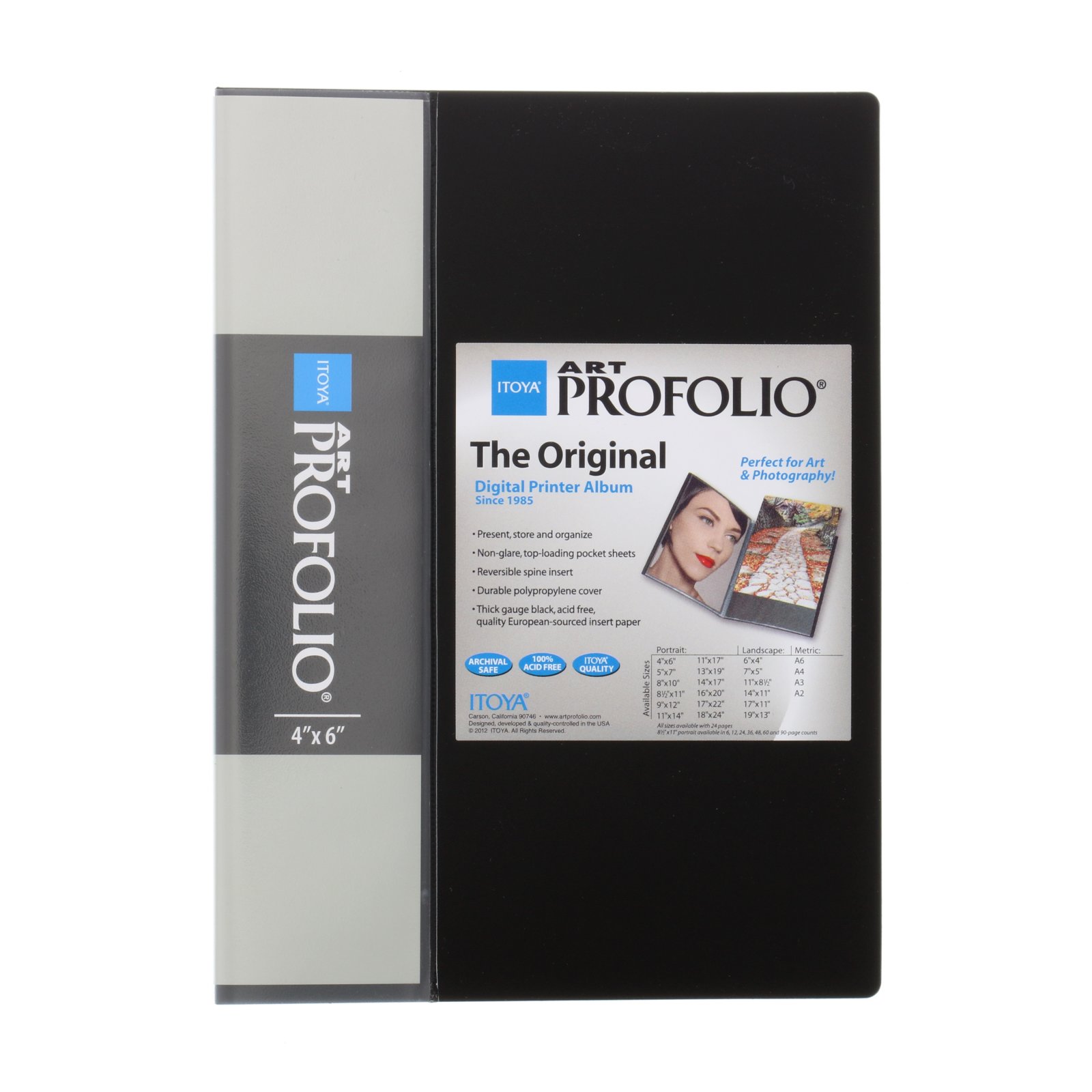 Itoya Art Profolio Expo - Libro Portafoglio Per Artisti E Fotografi, 12 Pagine, 24 Visualizzazioni, 8.5x11 Pollici
