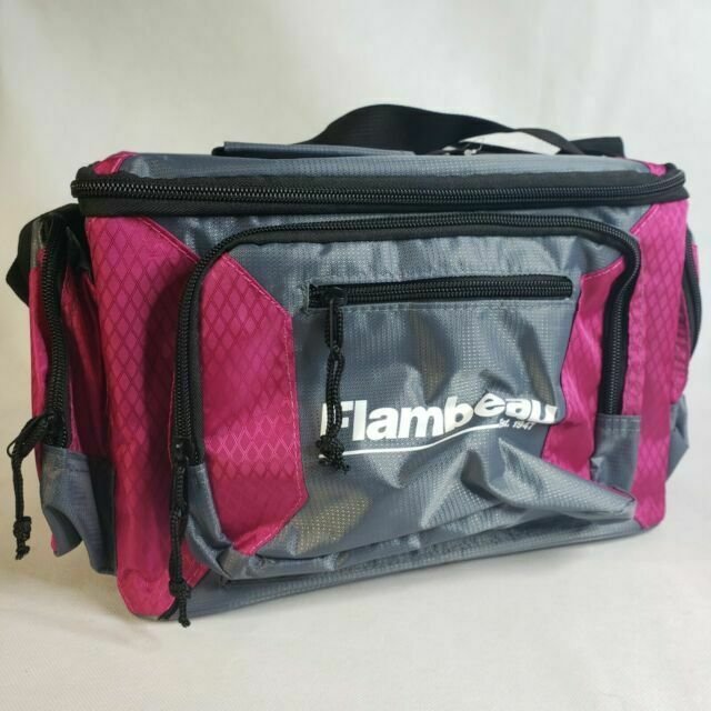 pink fishing backpack
