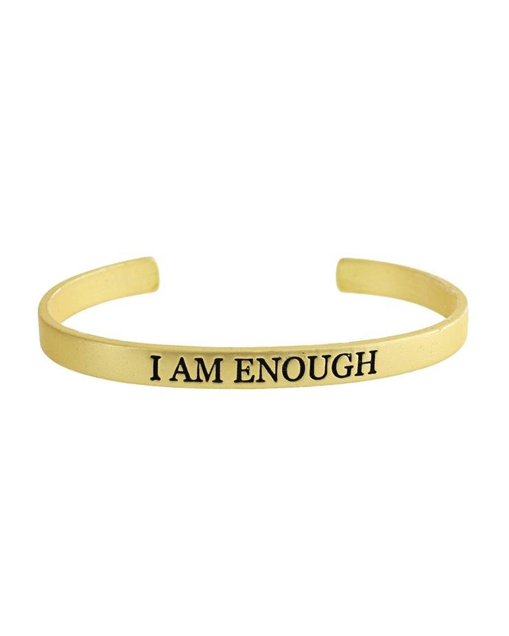 I Am Enough Bracelet Gold