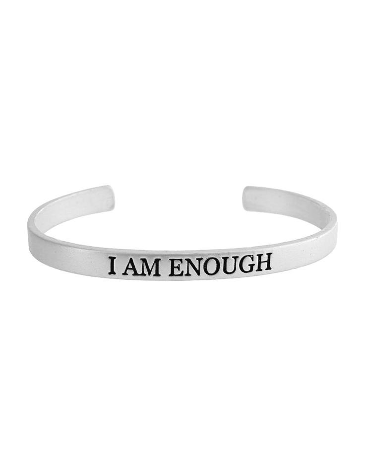 I Am Enough Bracelet Silver