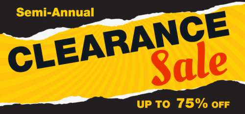 Semi Annual Clearance Sale