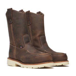 Thorogood American Heritage – 11Trail Crazy Horse Safety Toe – Moc Toe Pull-on Wellington