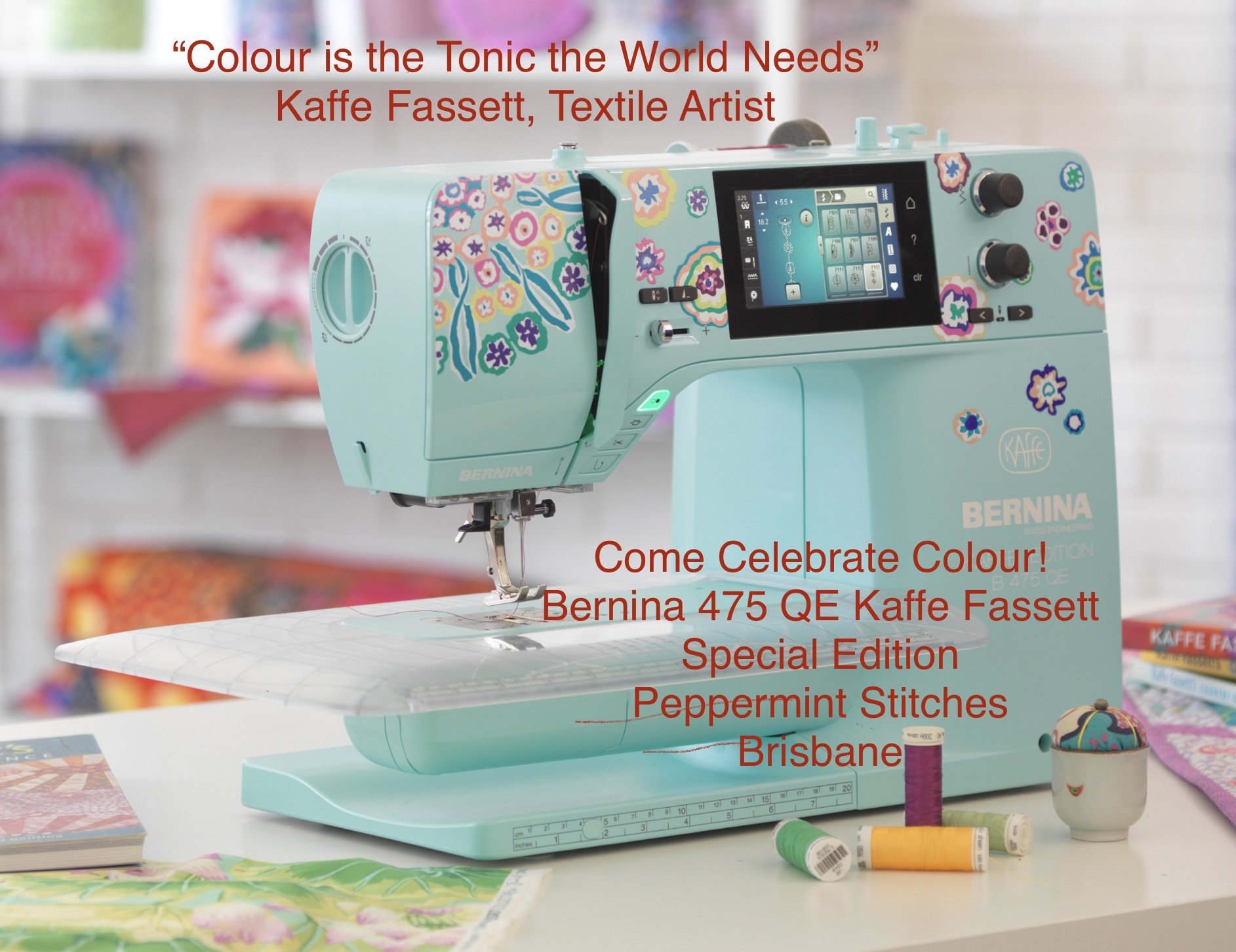 Bernina Kaffe Fassett Limited Editon Quilting Sewing Embroidery Machines