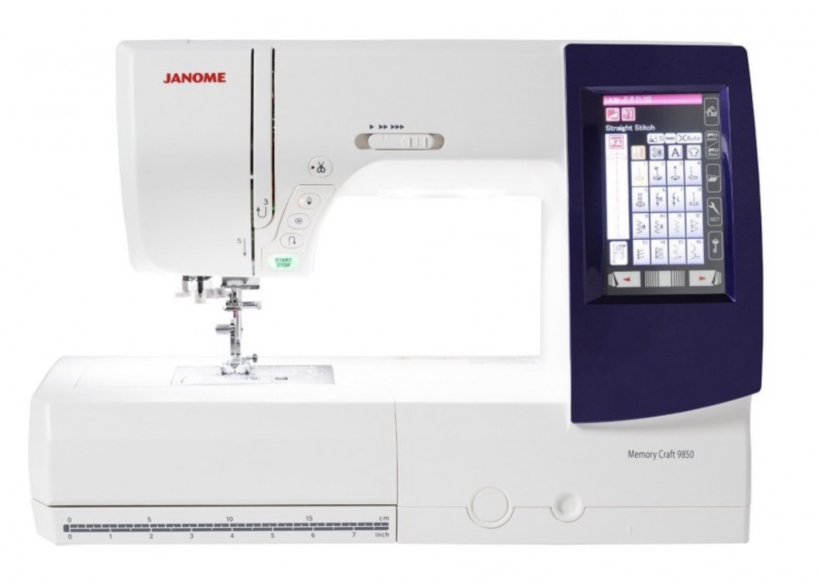 Janome MC9850 Embroidery and Sewing Machine, 8.3 (210mm) Embroidery