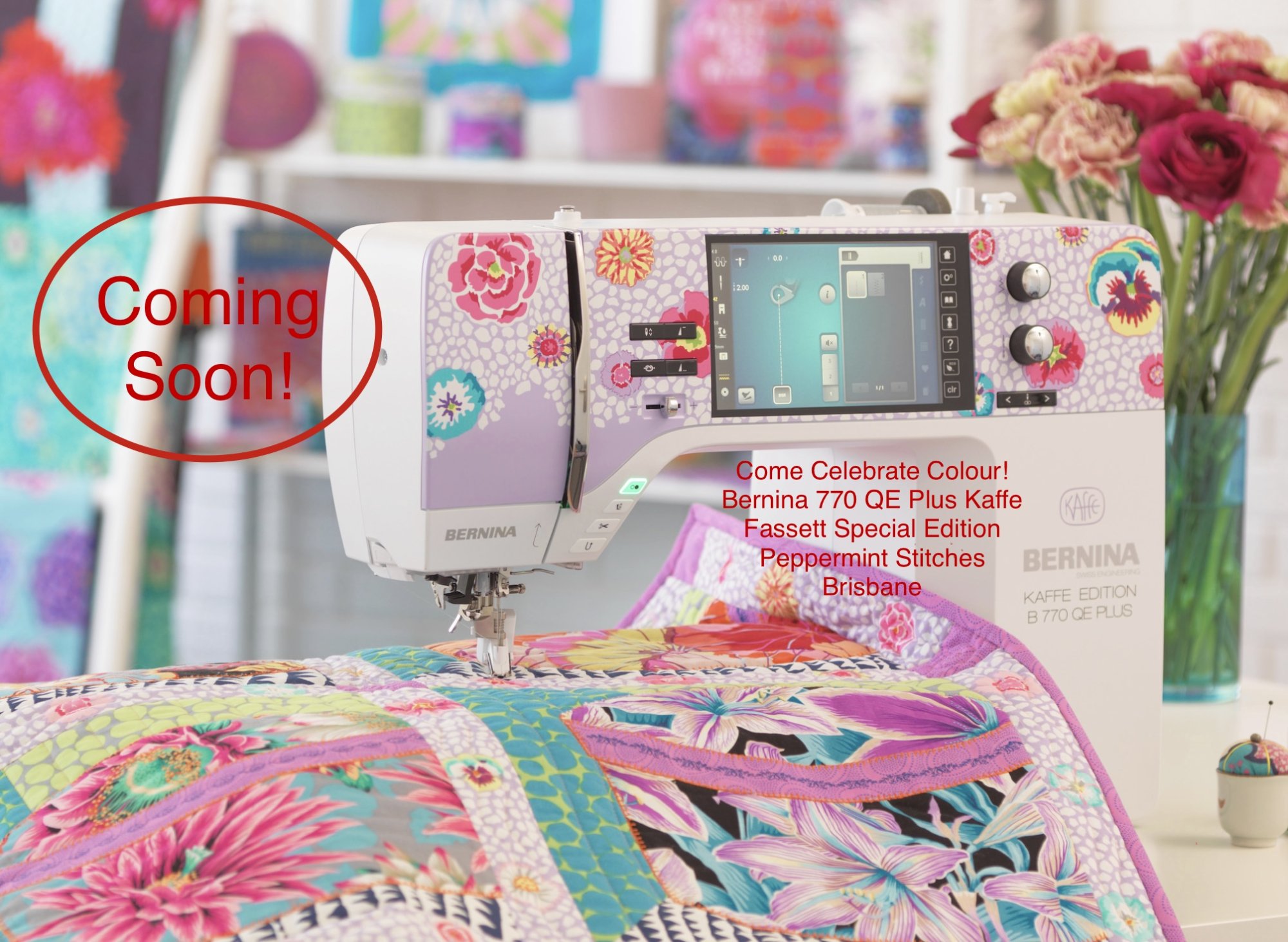 Bernina Kaffe Fassett Limited Editon Quilting Sewing Embroidery Machines
