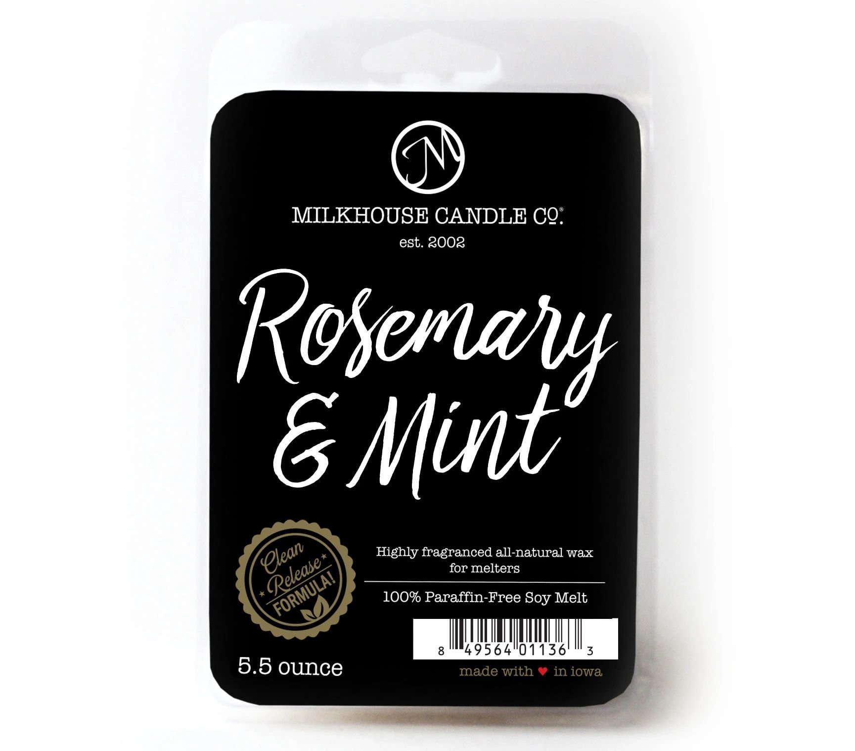 Milkhouse Candles 5.5oz Fragrance Melts Rosemary & Mint 849564011363
