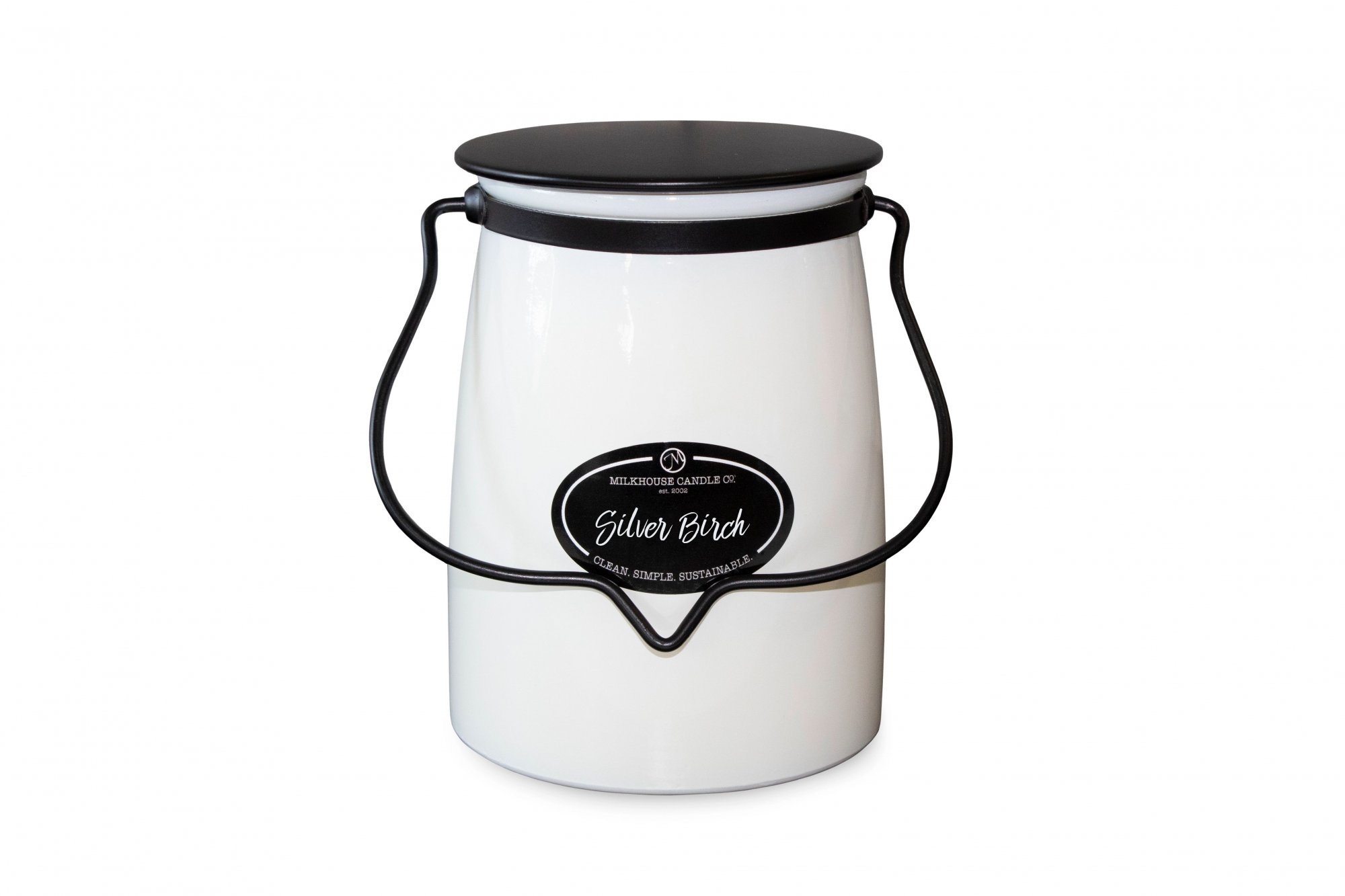 Milkhouse 22oz Butter Jar Silver Birch 849564009018