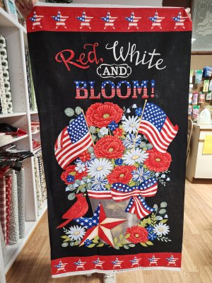 Red White & Bloom Banner