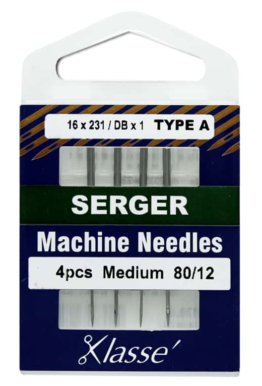 Klasse Serger Type A Serger Needles 80/12 4 pcs 4895126740468