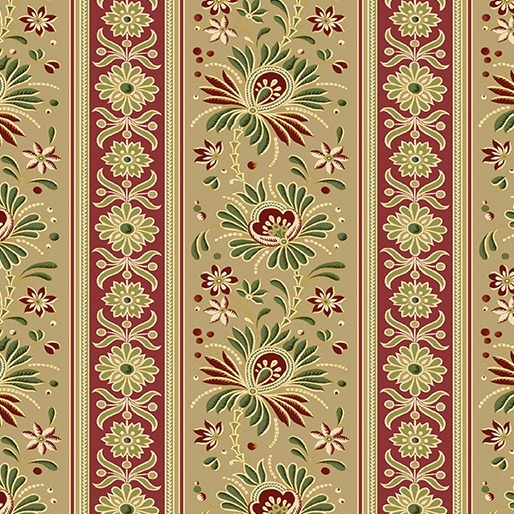 Christmas At Home by April Cornell; Kenna Stripe Tan 16718M-71