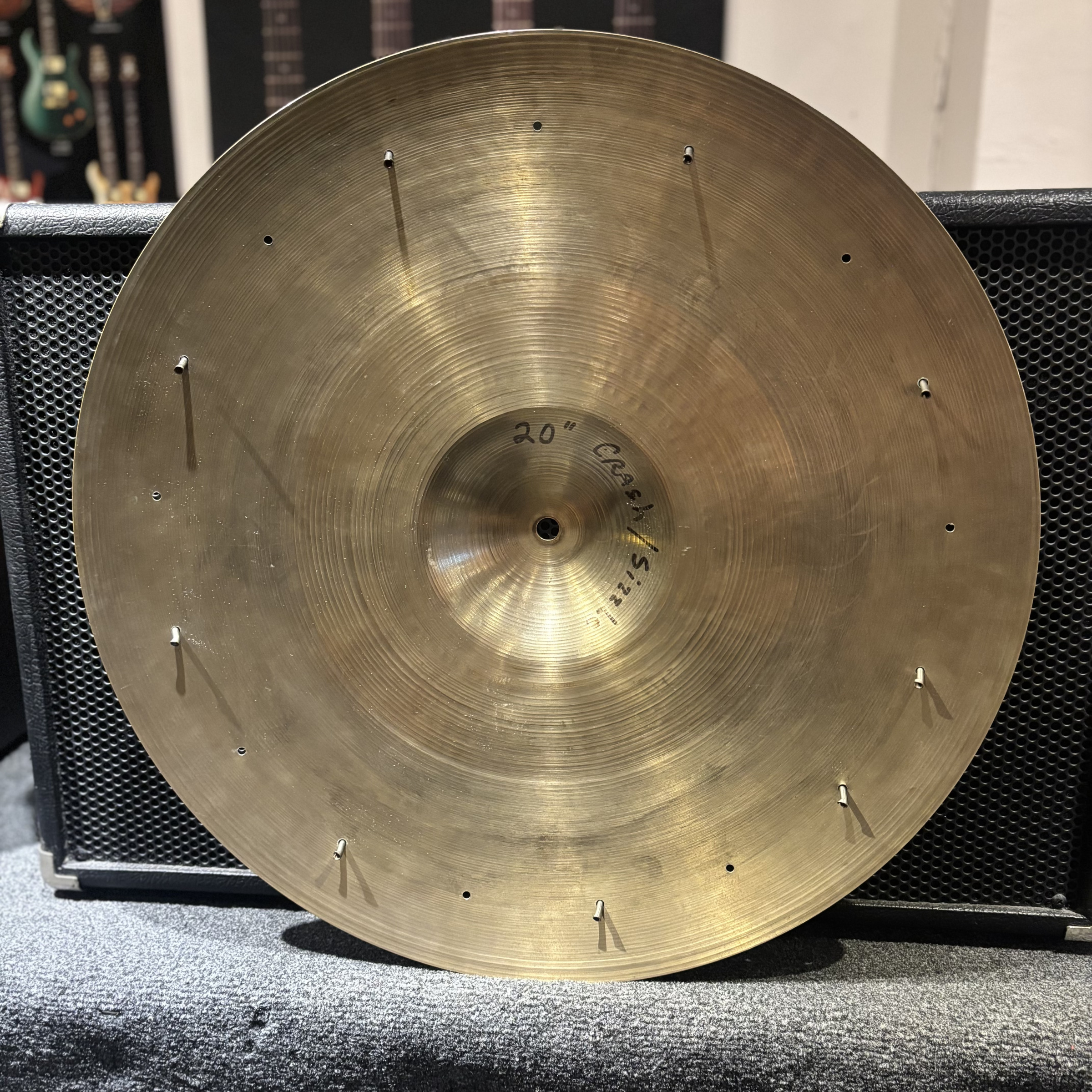 Vintage Avedis Ziljian 20 Crash/Ride Cymbal with Rivet Hole Mod