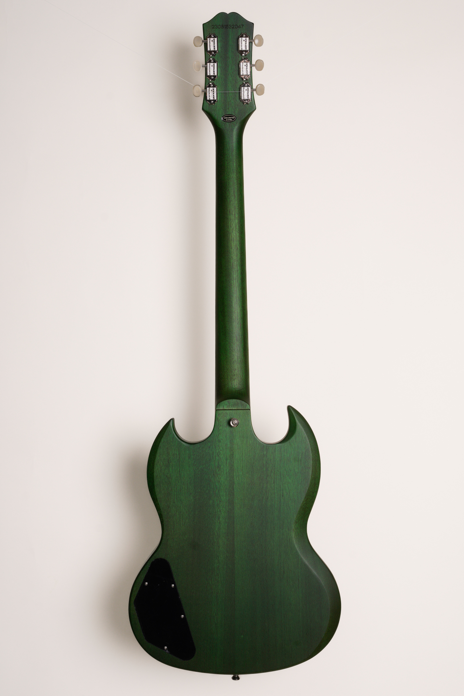 2023 Epiphone SG Classic Worn P-90s Worn Inverness Green