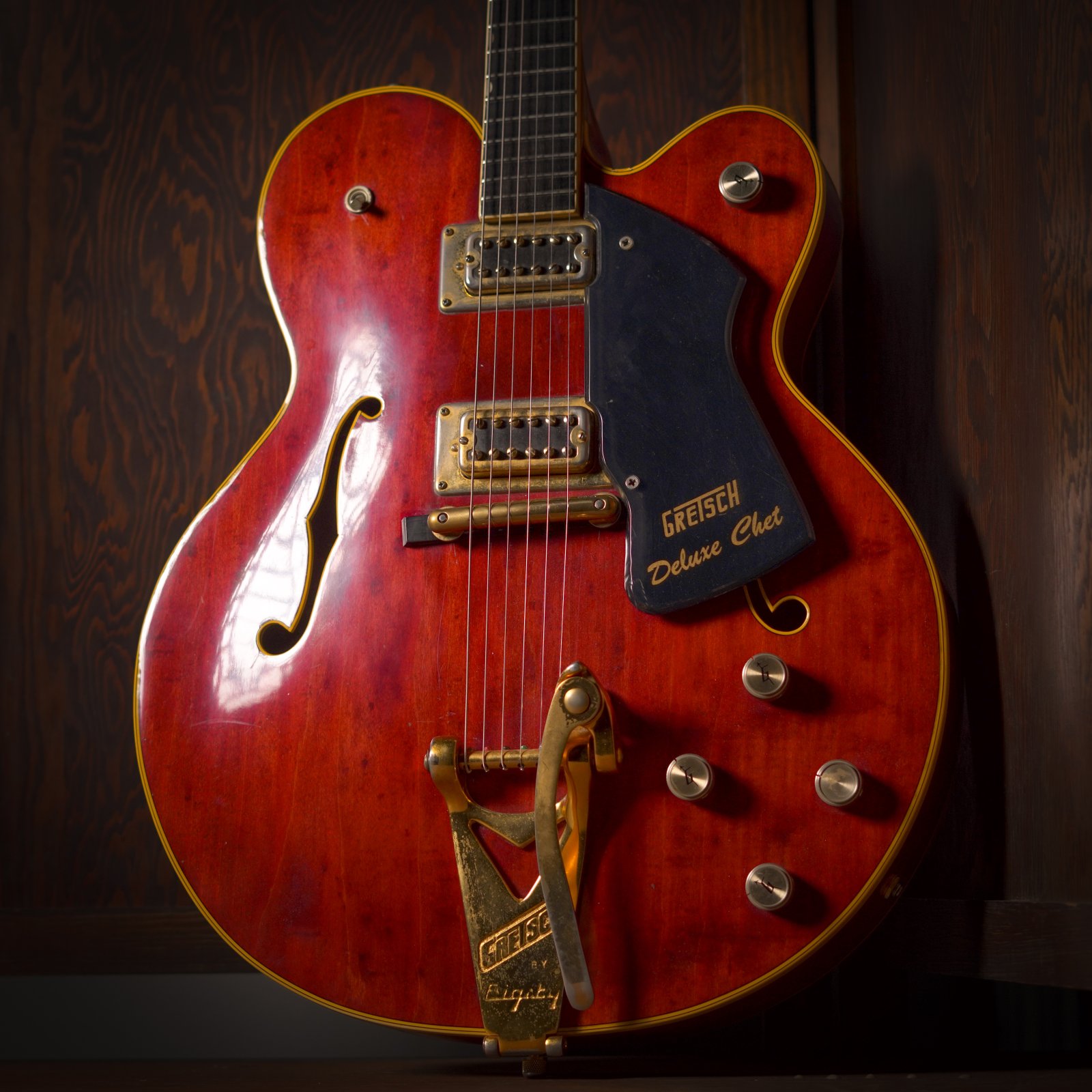 クラシック DON CHETO 1972 Gretsch 7680 Deluxe Chet Autumn Red
