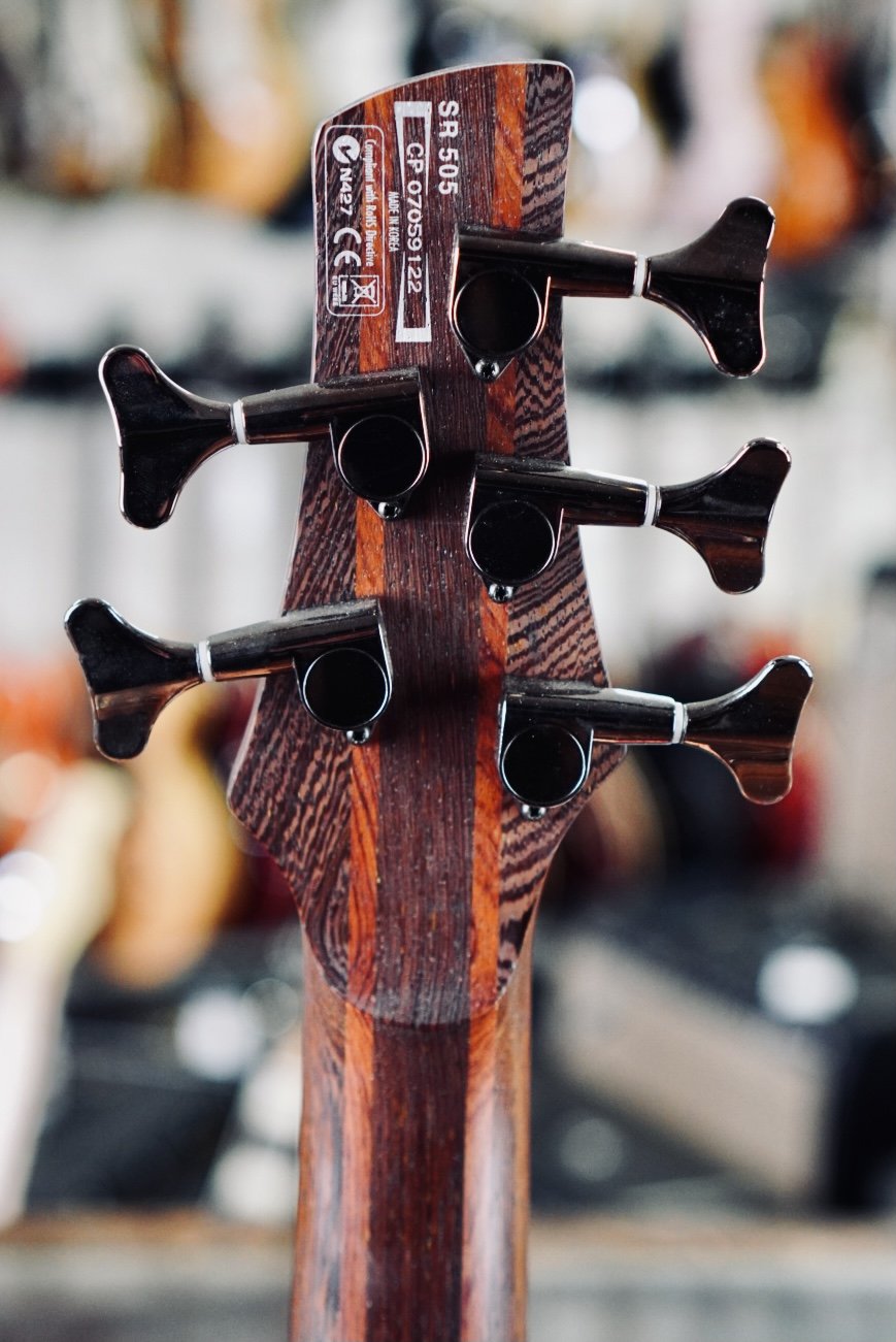 2007 Ibanez SR505 5 String Bass Brown Mahogany