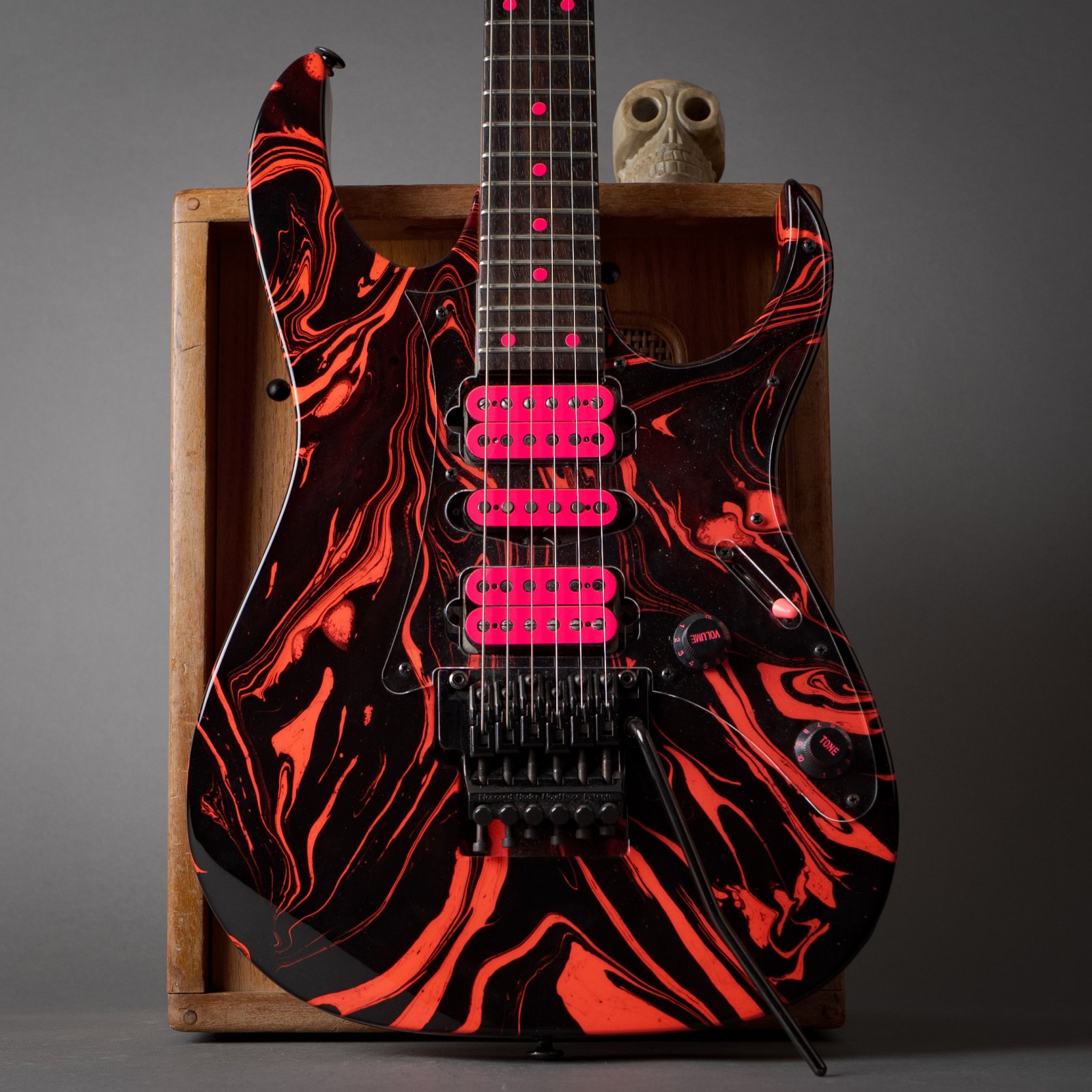 1989 Ibanez RG570 MIJ Custom Pink Swirl