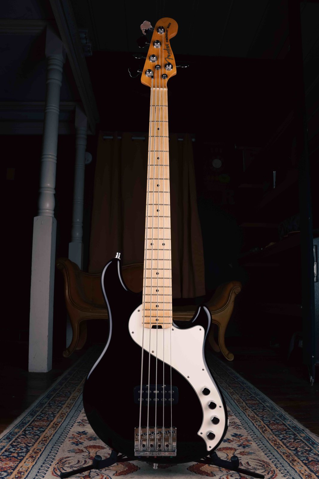 2014 Fender American Deluxe Dimension Bass V 5-String Black