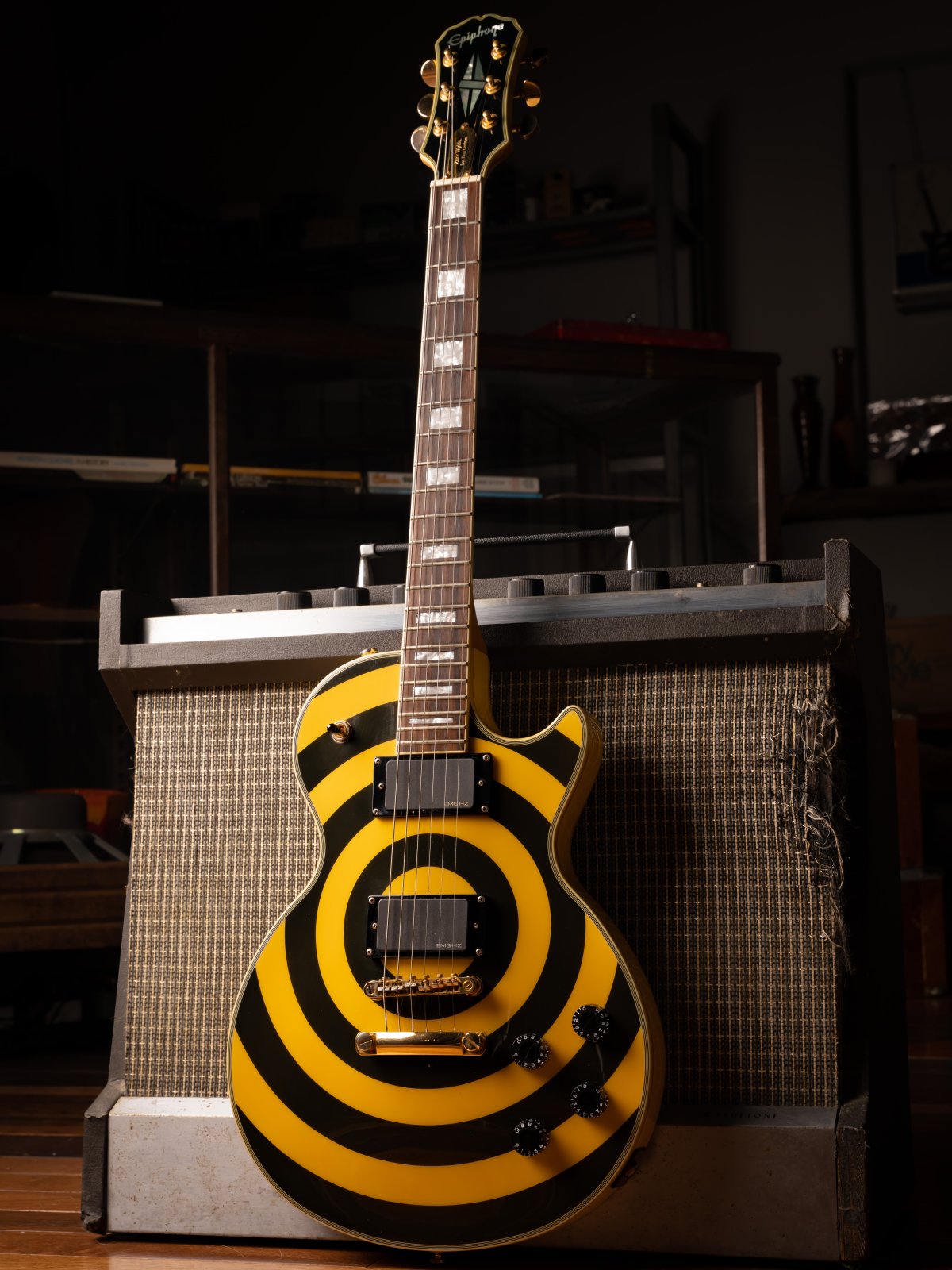 ギター Epiphone Zakk Wylde Les Paul Custom Open Box Epiphone Zakk Wylde Les Paul Custom Electric Guitar