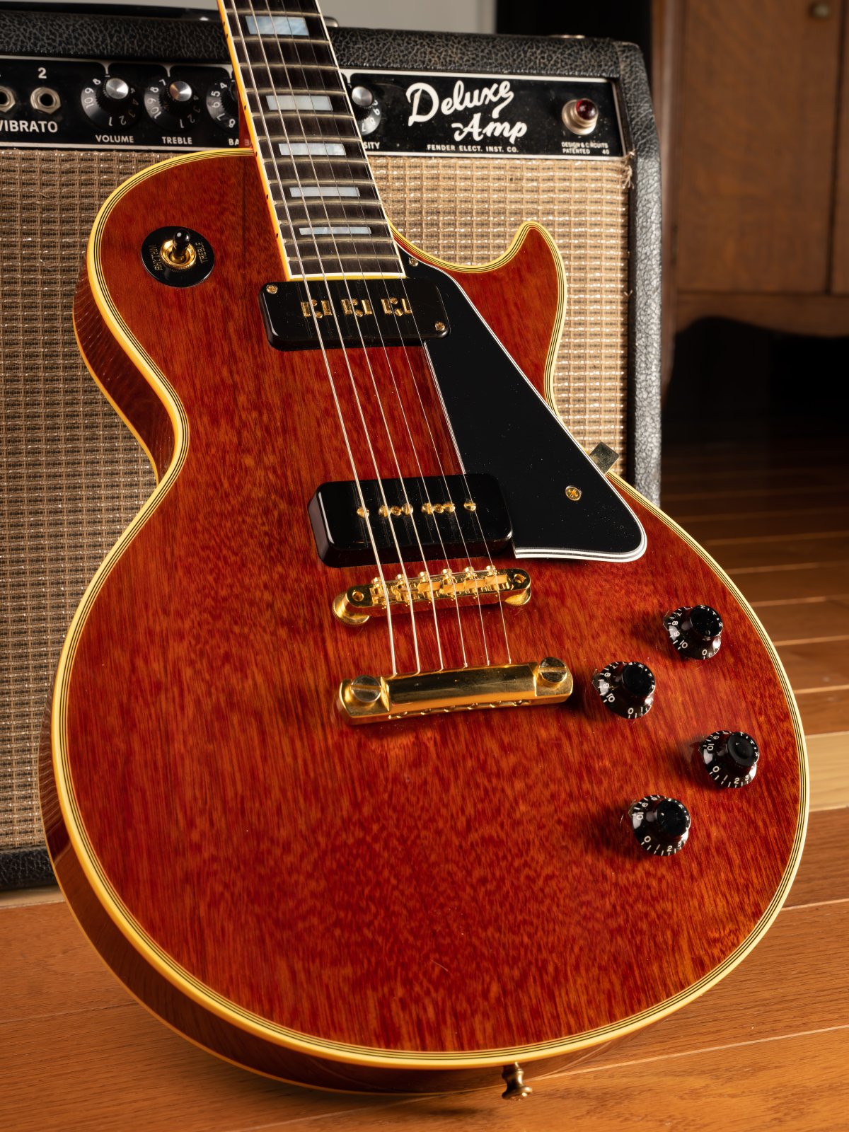 2003 Gibson Custom Shop 54 Reissue Les Paul Custom LPB-4 Faded Cherry