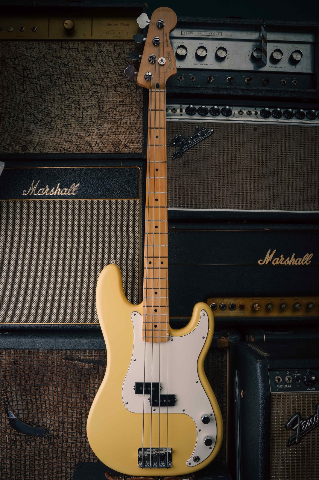 ベース Fender / Precision Bass Buttercream Fender Player Precision Bass, Buttercream – Elderly Instruments