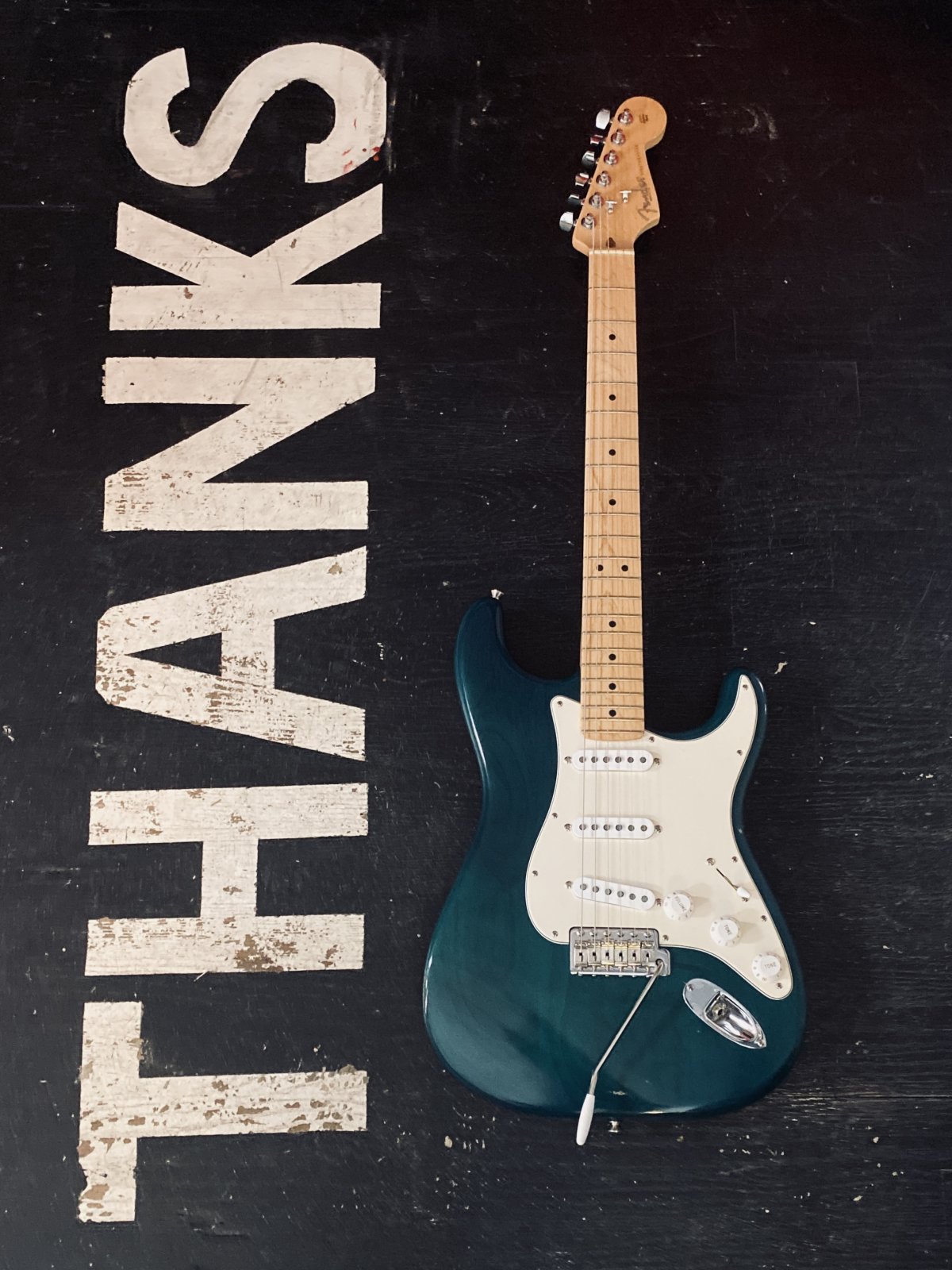 2002 Fender Highway One Stratocaster Transparent Teal