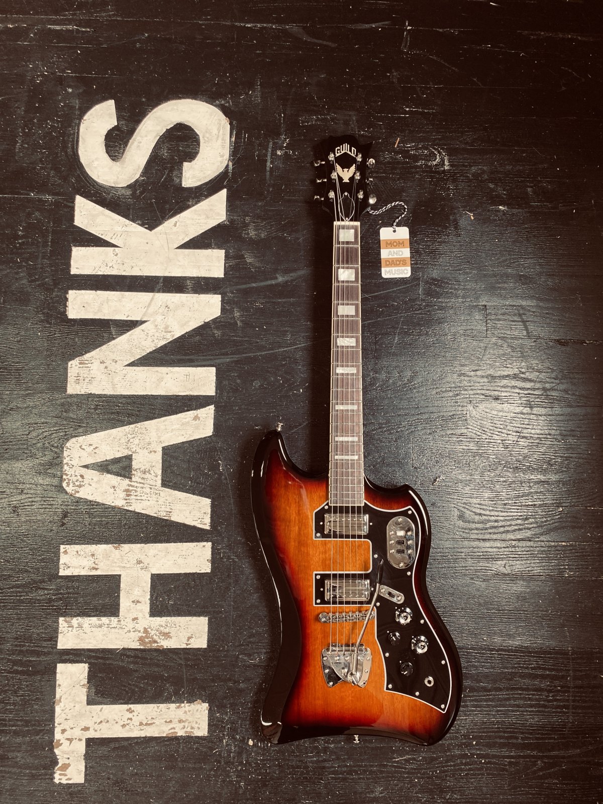 Guild S-200 T-Bird Antique Burst Thunderbird w/ Guild Gig Bag (new)