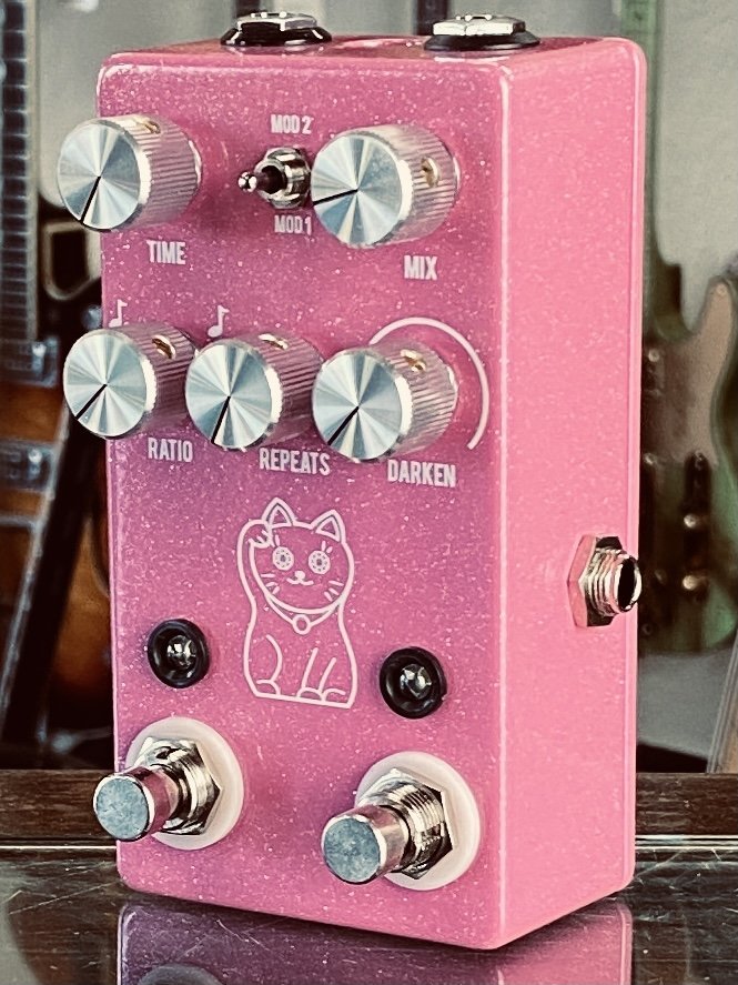 JHS Pedals Lucky Cat Pink Delay Pedal (new) - 650415211975