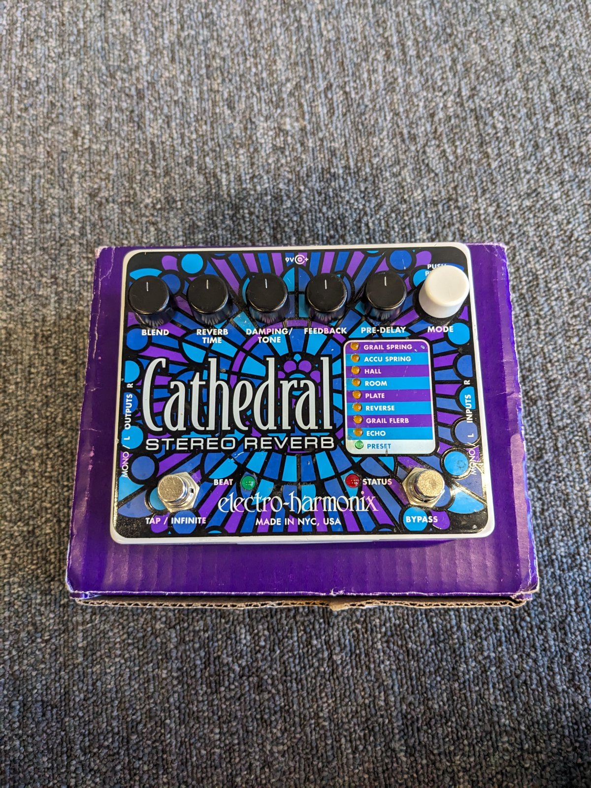 ギター electro harmonix cathedral reverb Electro-Harmonix Cathedral Stereo Reverb | Reverb