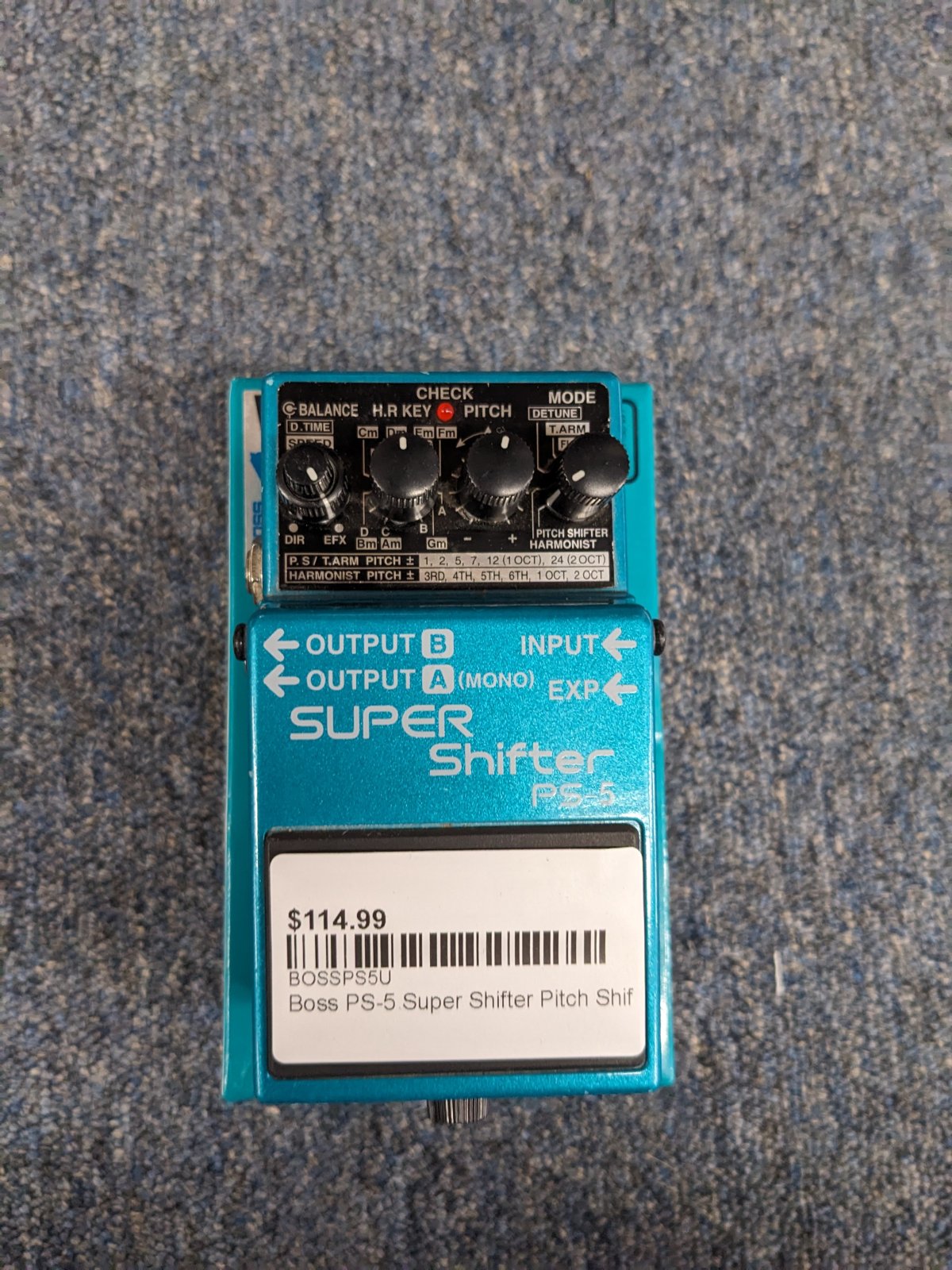 Boss PS5 Super Shifter Pitch Shift Pedal USED