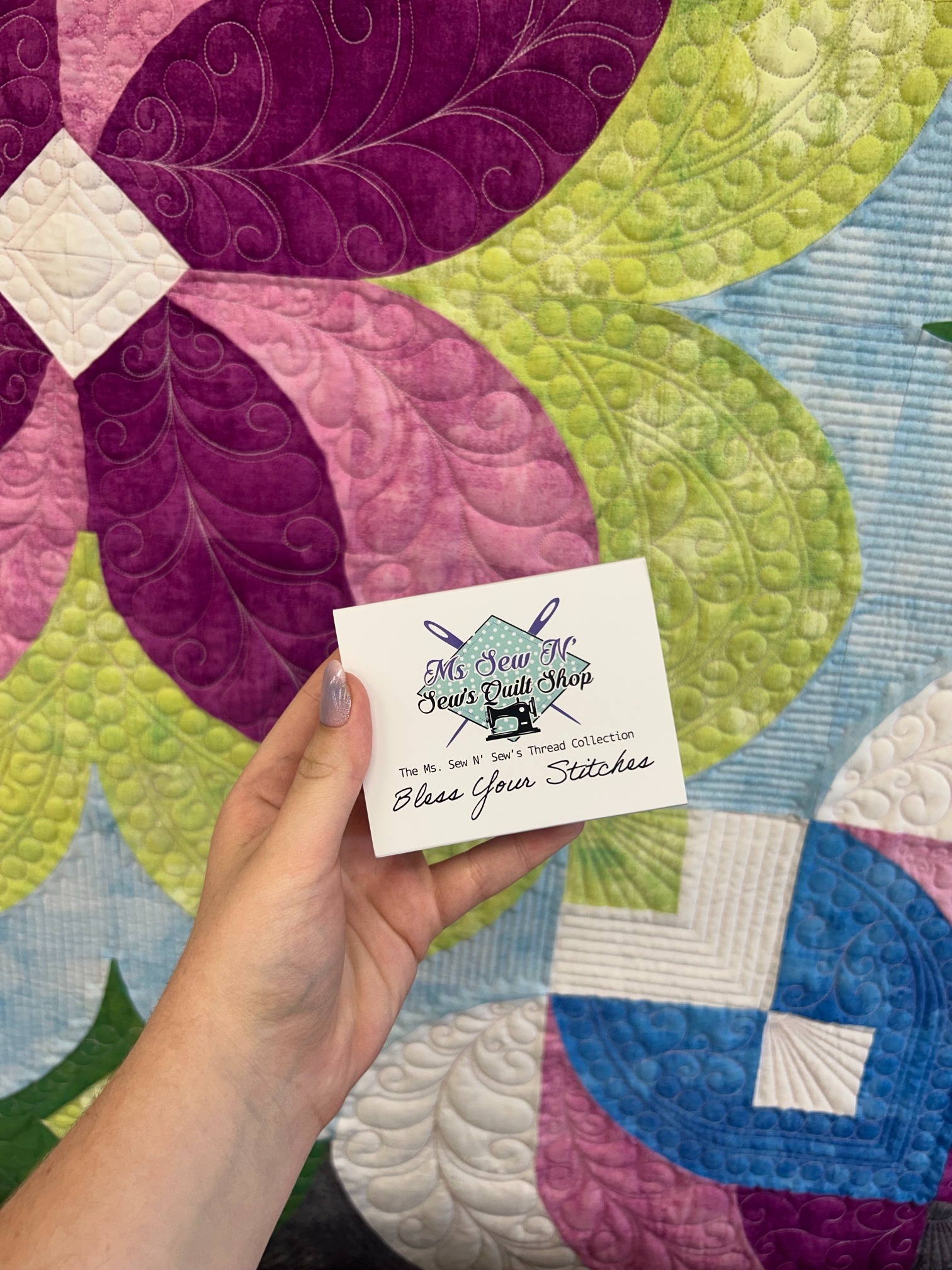  Bless Your Stitches Collection by Aurifil Exclusively for Ms Sew N' Sew's Quilt Shop