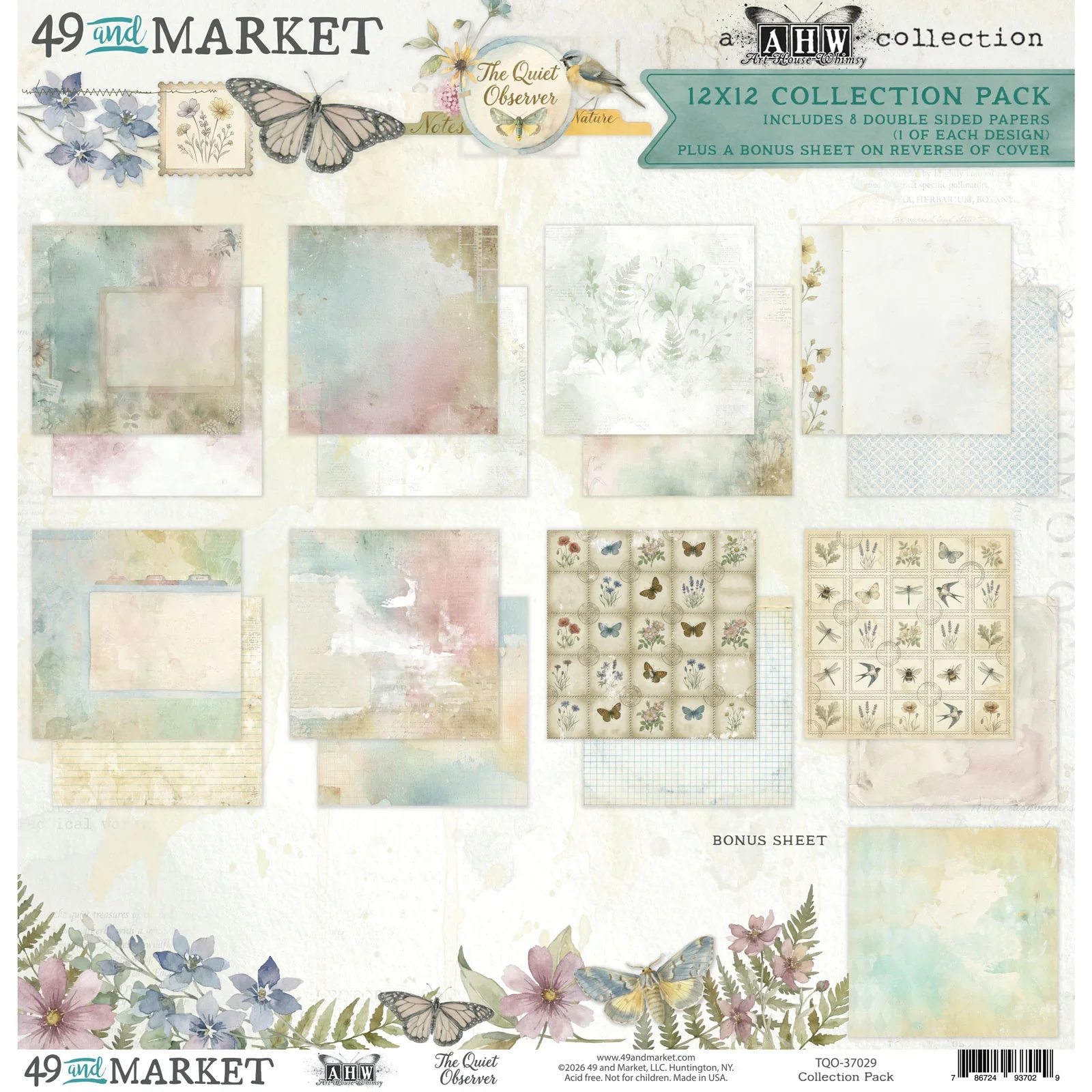 49 and Market The Quiet Observer 12 x 12 Collection Pack – TQO-37029