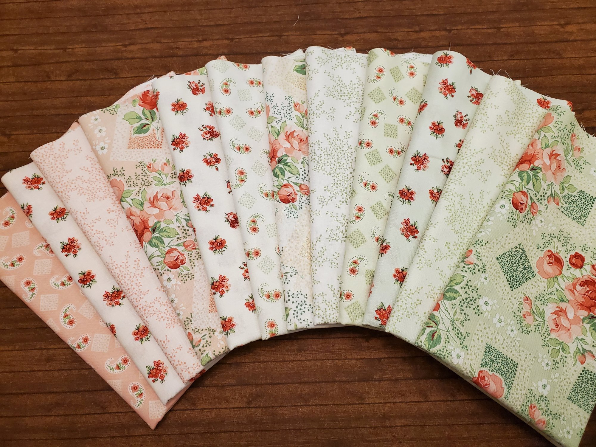 Violet's Garden by Jane Carey for Henry Glass Fabrics 12 Piece Half