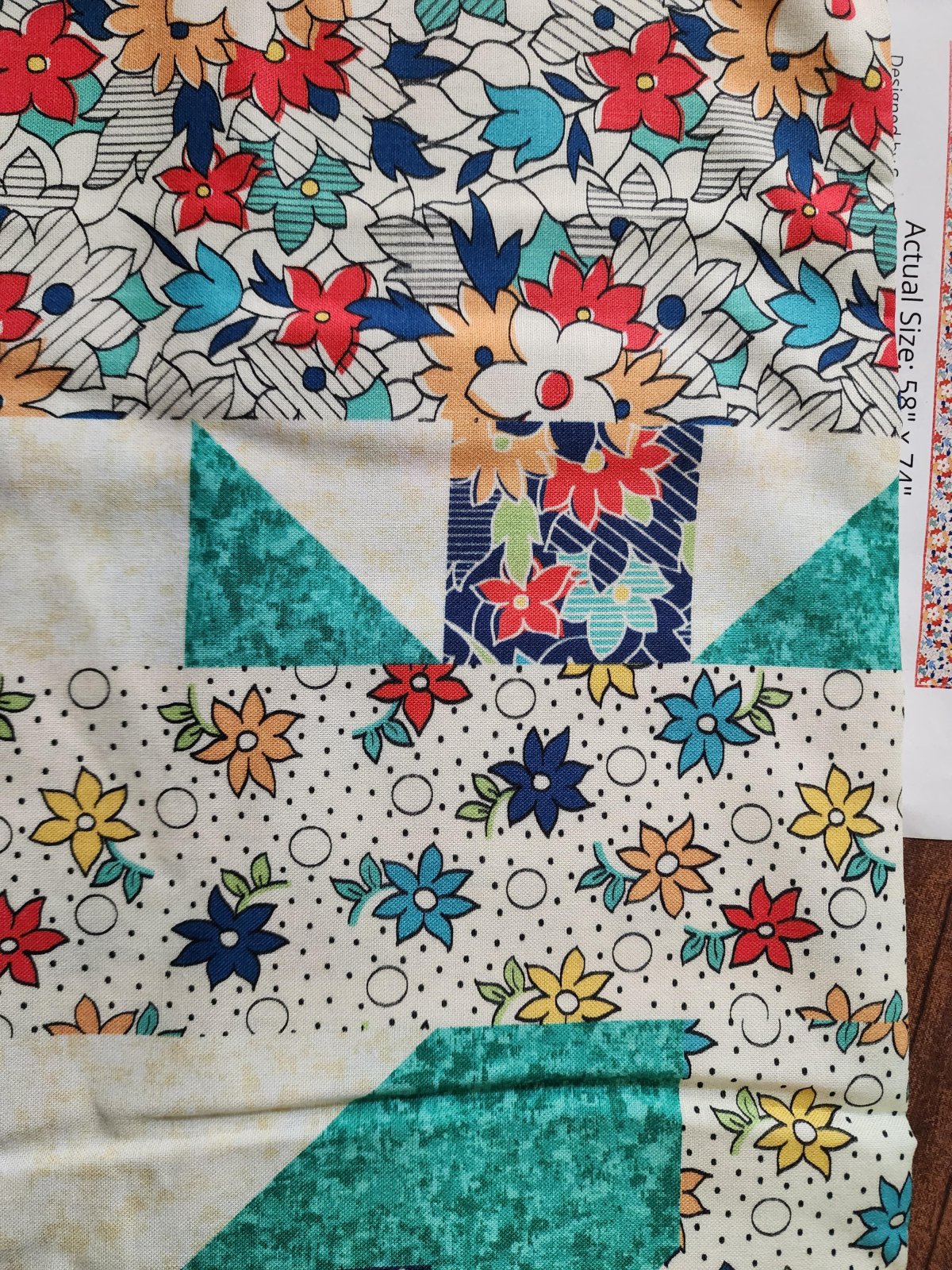 Audrey Digital Quilt Top by Sue Harvey and Sandy Boobar of