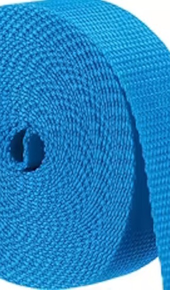 BLUE BLUE: Polypropylene Nylon Webbing 5 Yard Heavy Duty Webbing - Strapping - 100% Nylon in 1 width