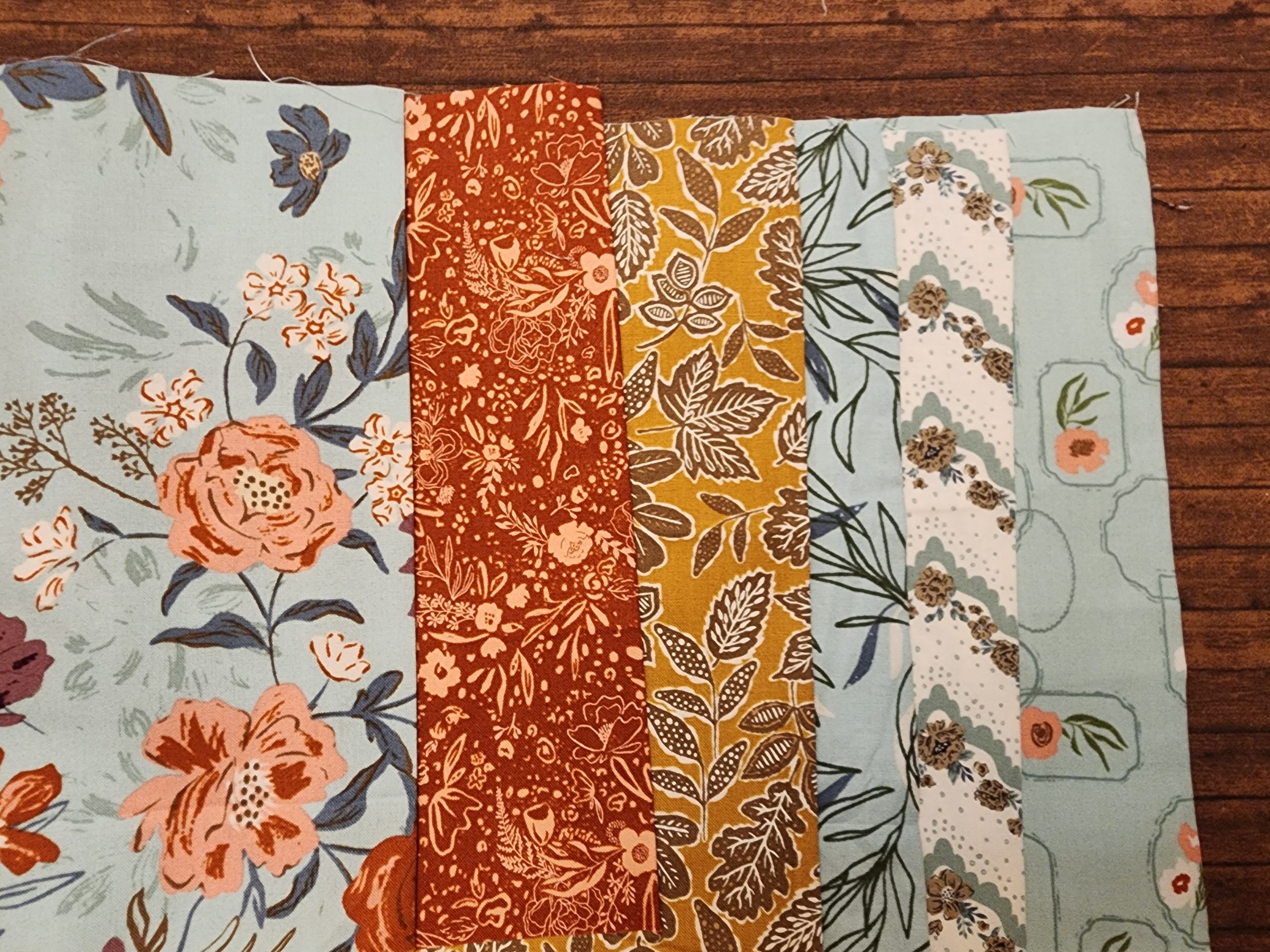 Foraged, Found and Hand me Down in Blue-Greens by MODA - 6 Piece Quarter Yard Bundle Pack