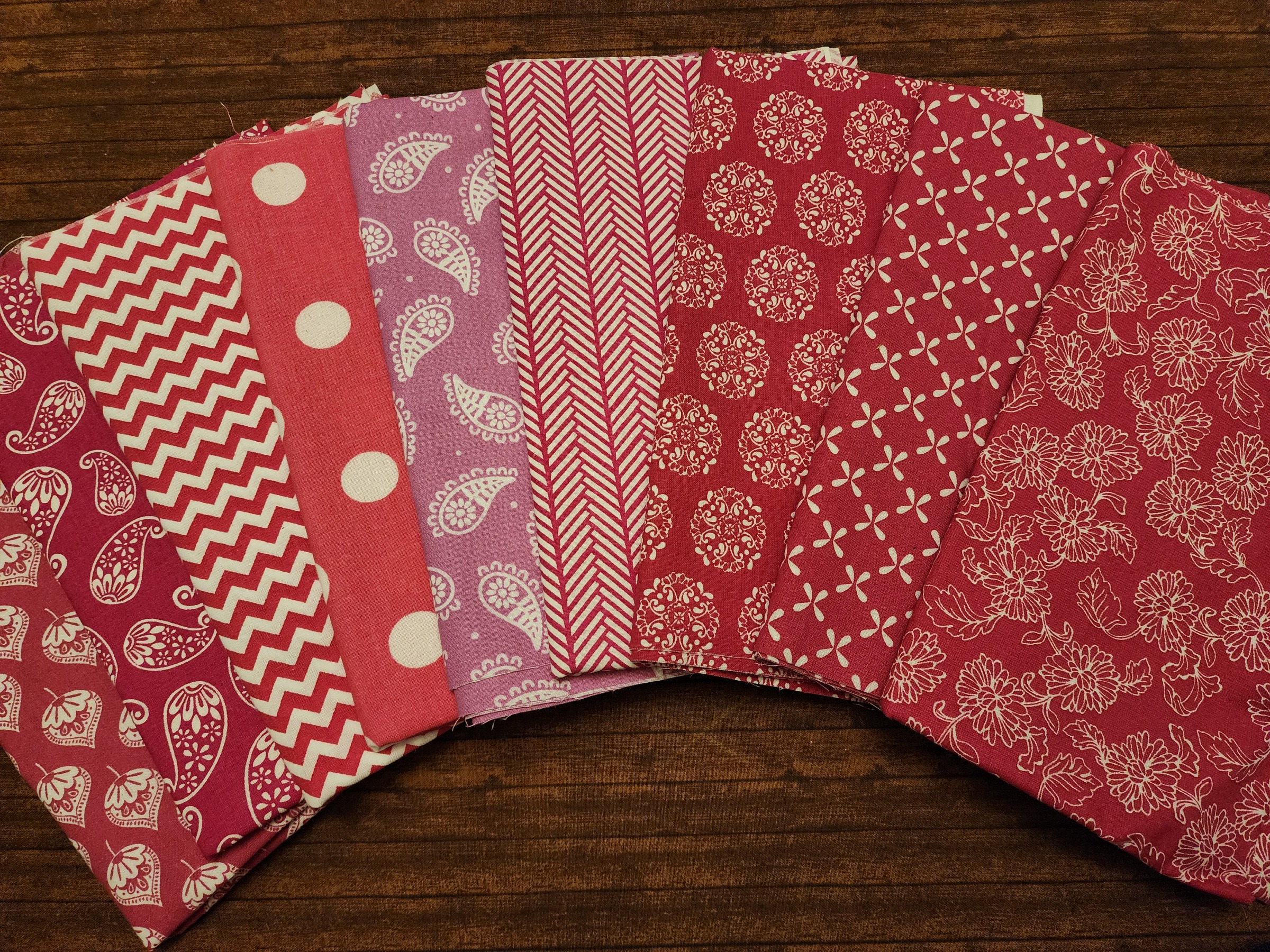 Pinks and Whites - Quilter's Showcase - 9 Piece Half Yard Bundle - from JoAnn Fabrics
