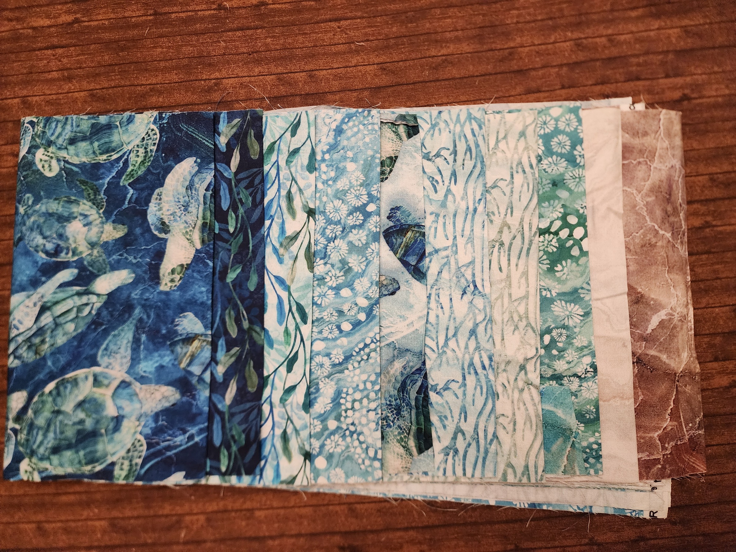 Turtle Bay by Deborah Edwards and Melanie Samra for Northcott - 10 Piece Quarter Yard Bundle Pack