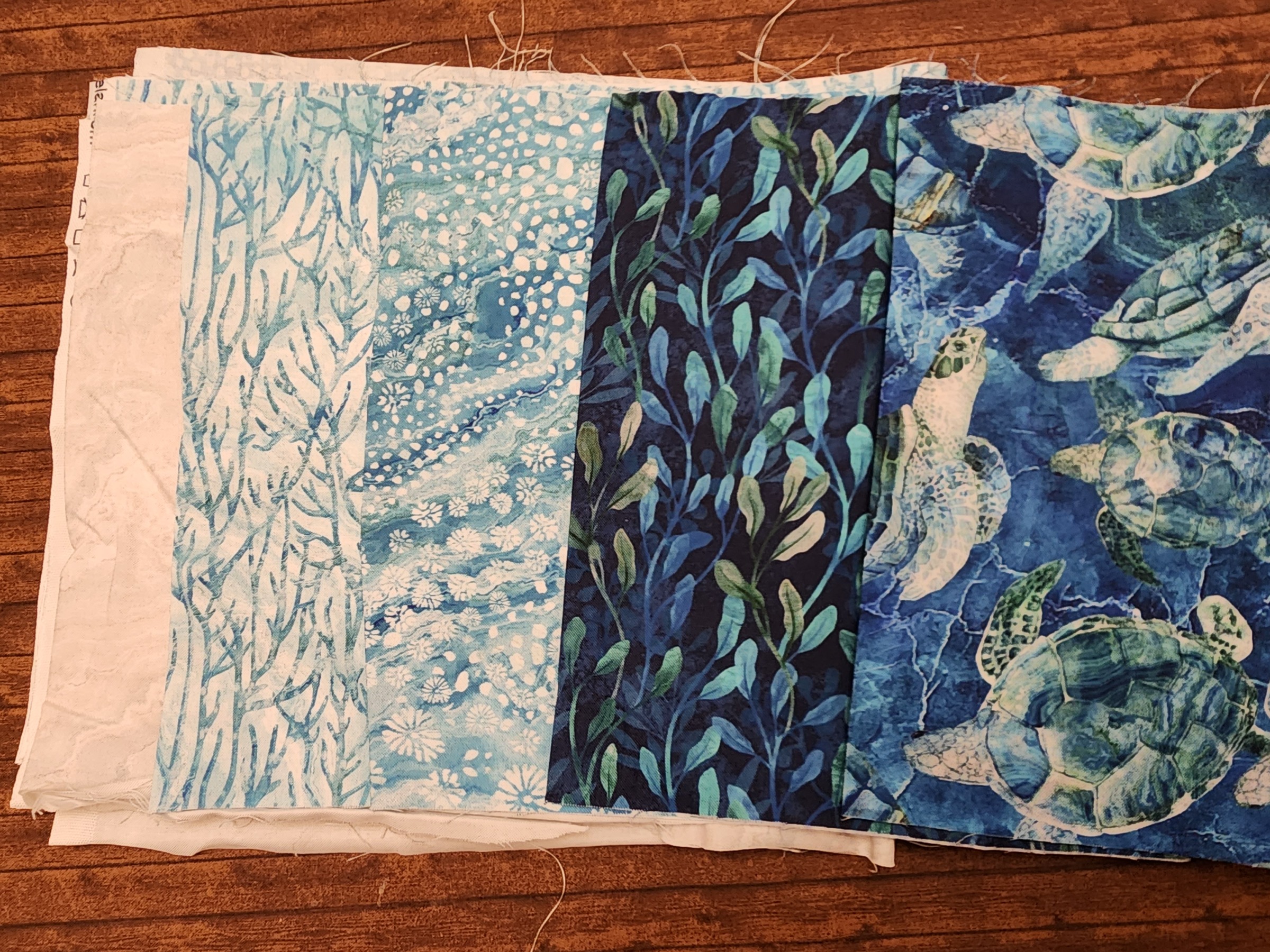 Turtle Bay by Deborah Edwards and Melanie Samra for Northcott - 5 Piece Quarter Yard Bundle Pack 