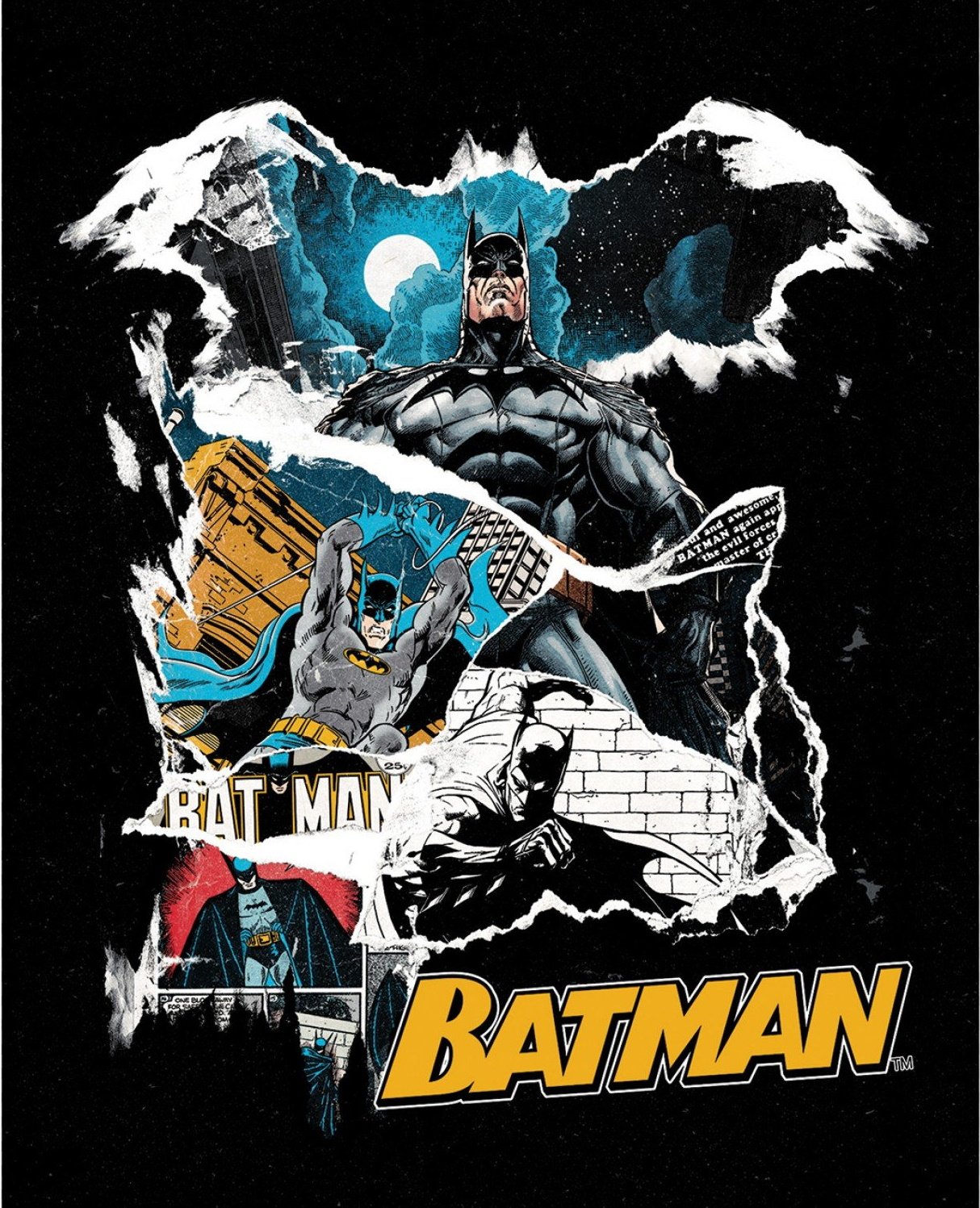 GONE Batman Panel by Camelot Fabrics