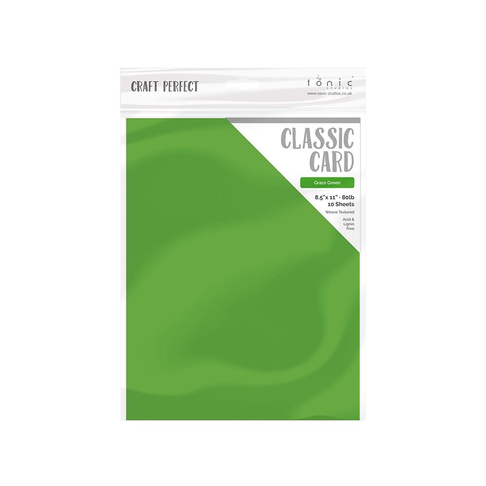 8.5X11 Weave Textured Cardstock, Grass Green (10/pk) 818569026351