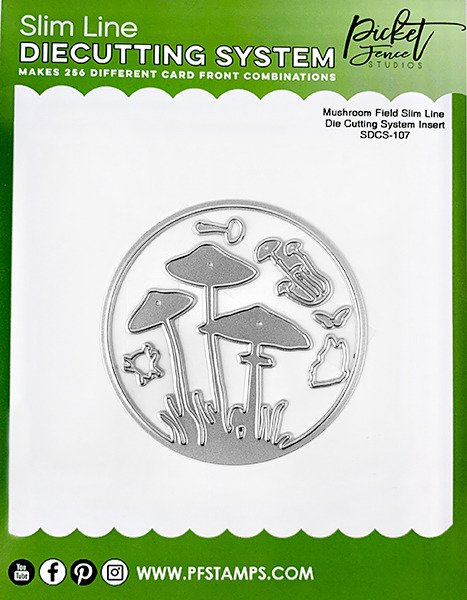 Slimline Die Cutting System Insert Mushroom Field 745558020178