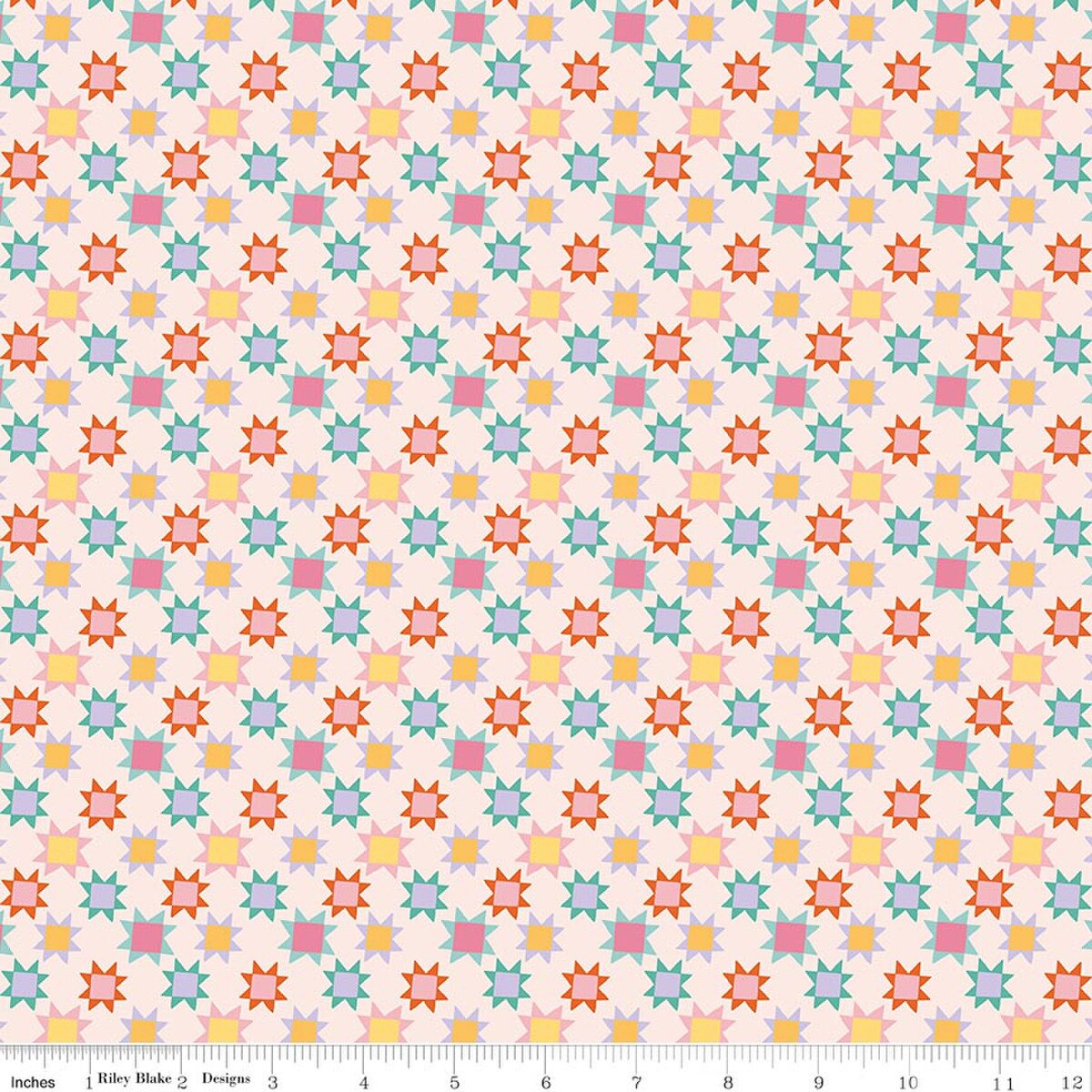 Patchwork Stars in Latte by Liza Taylor for Riley Blake Designs