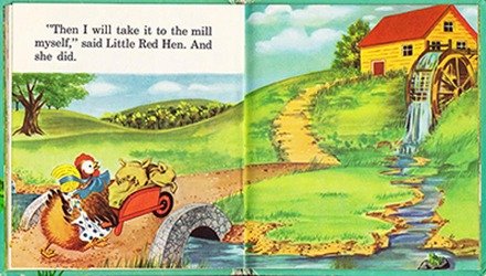 Illustration from The Little Red Hen