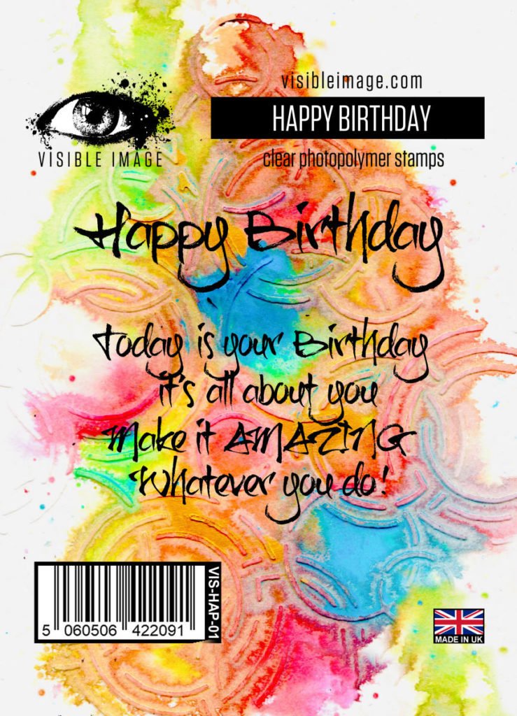 Visible Image Happy Birthday Stamp Set 5060506422091